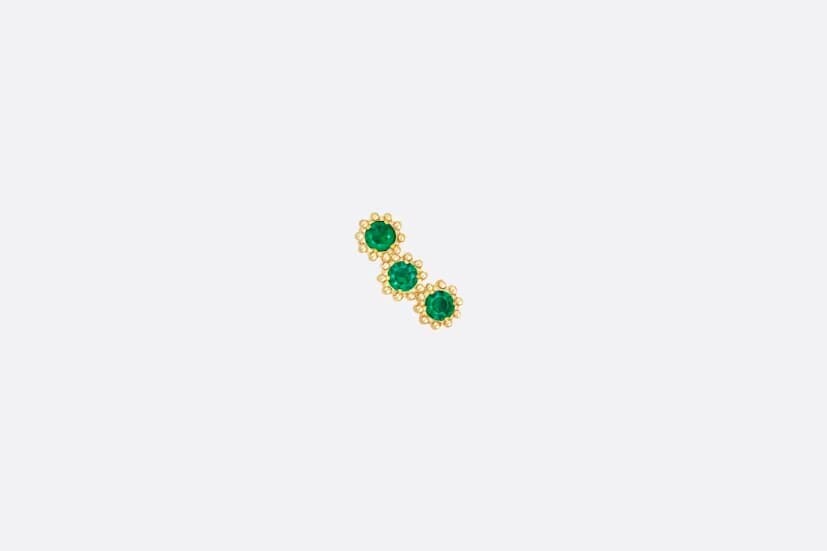 MIMIROSE 耳環（黃金和祖母綠）
