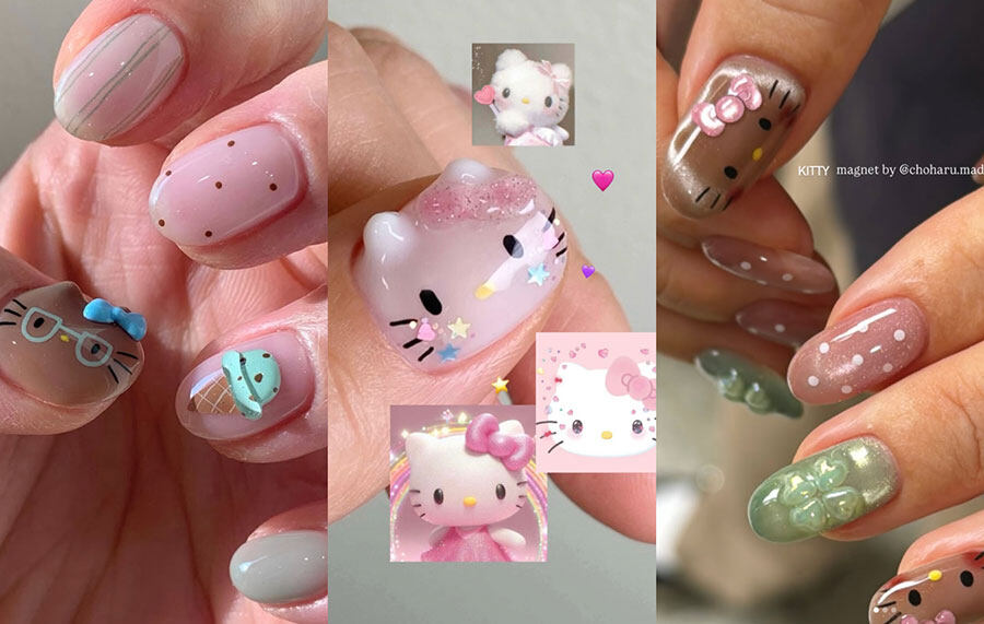 日韓爆紅立體HelloKitty美甲|洗版美甲款推薦:立體Kitty、曬黑Kitty、貓眼美甲、氣質法式款 日韓爆紅立體HelloKitty美甲|洗版美甲款推薦:立體Kitty、曬黑Kitty、貓眼美甲、氣質法式款