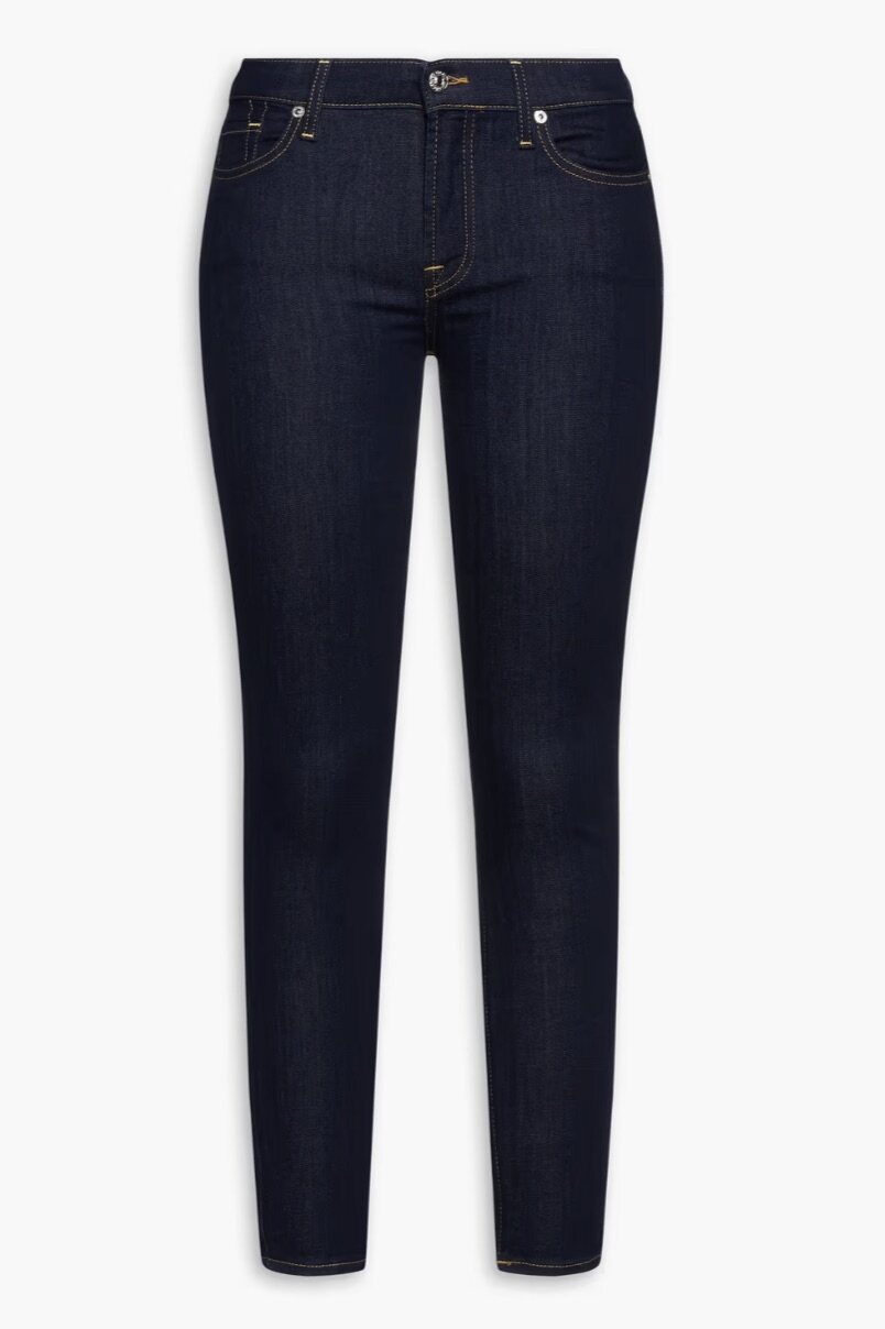 7 FOR ALL MANKIND B(air) low-rise skinny jeans