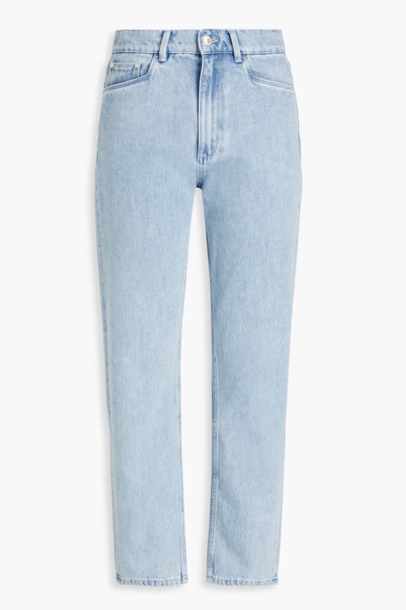 WANDLER Carnation mid-rise straight-leg jeans
