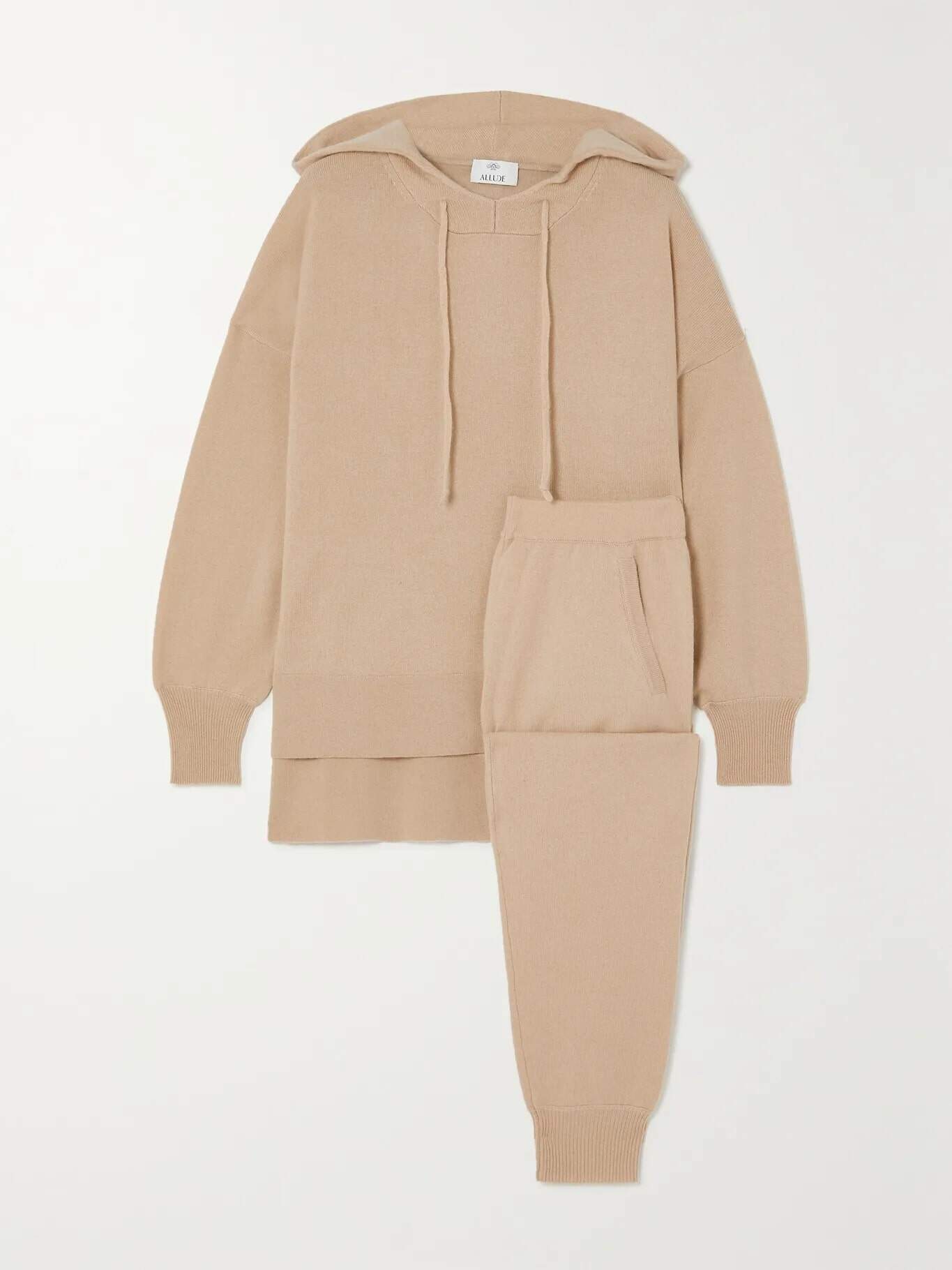 Cashmere hoodie and track pants set