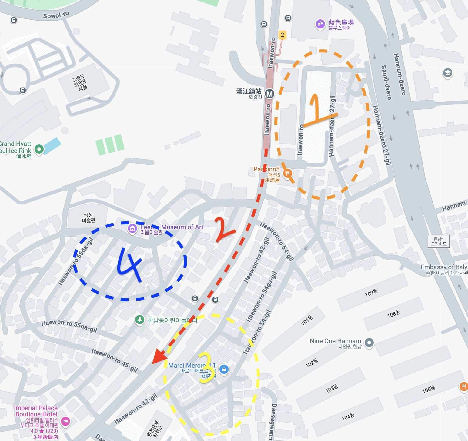 漢南洞逛街地圖2025｜遊韓必訪韓國首爾潮牌集中地！完整購物攻略＋交通資訊🗺️