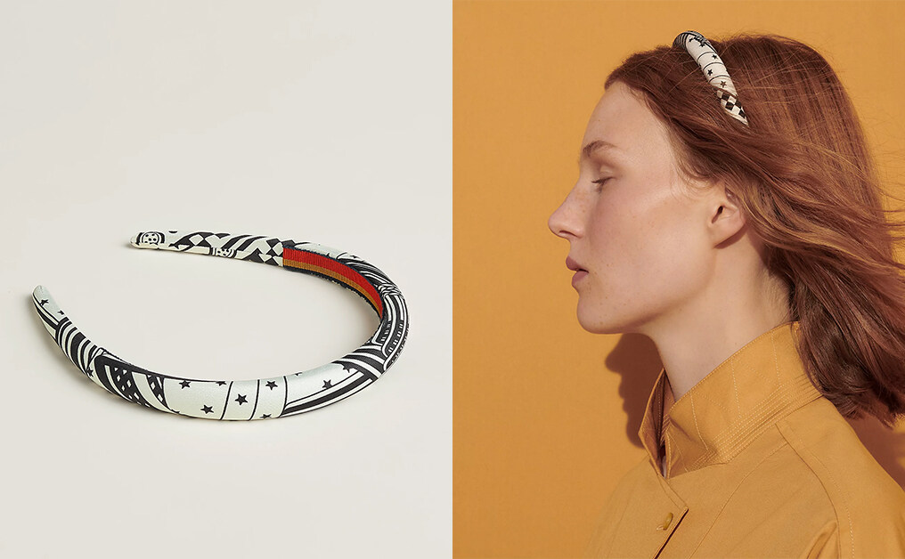 髮箍推薦：Hermès "Sangles en Zigzag Bandana" Elsa headband