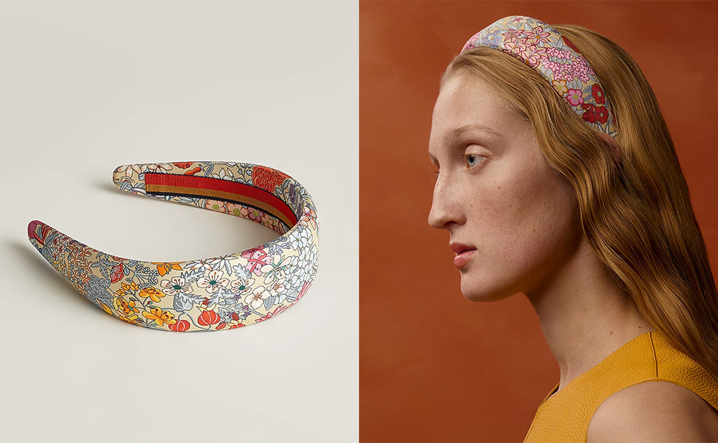 髮箍推薦：Hermès Gina Bloom headband