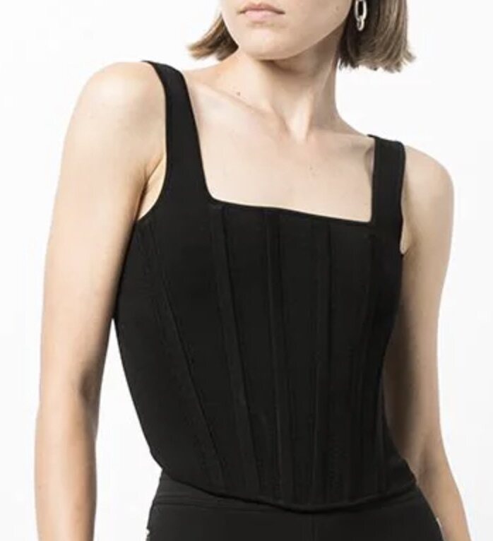 Dion Lee pointelle corset top