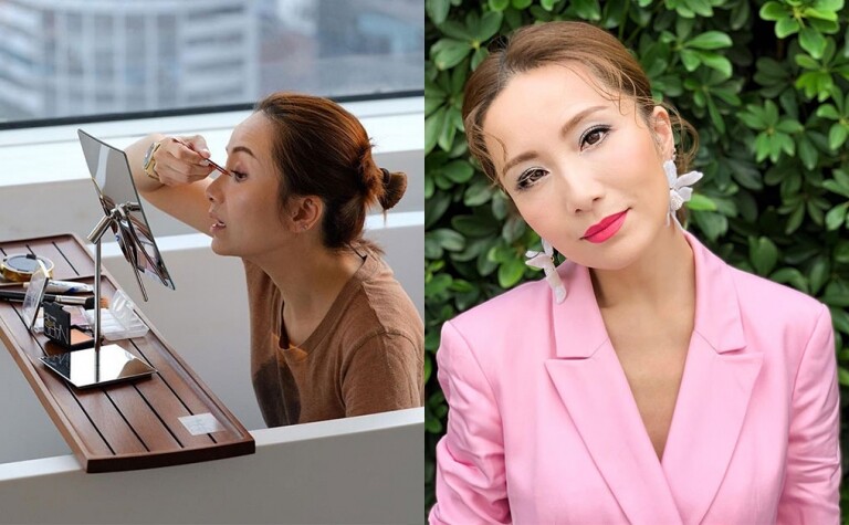 46歲胡蓓蔚教極速妝容!眼影當眼線用,仲可以當_ _用! 46歲胡蓓蔚教極速妝容!眼影當眼線用,仲可以當_ _用!