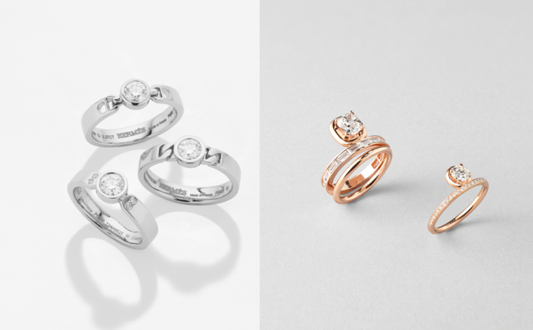 Hermès 全新鑽戒登場｜1卡鑽石戒指價格竟相差10倍｜9大名牌求婚戒指款式推薦