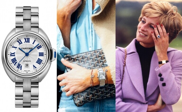 Cartier, Cartier錶,卡地亞腕錶,戴安娜王妃, Princess Diana, 馬思純, 徐子淇, Lily Collins, 入門級腕錶,女裝腕錶
