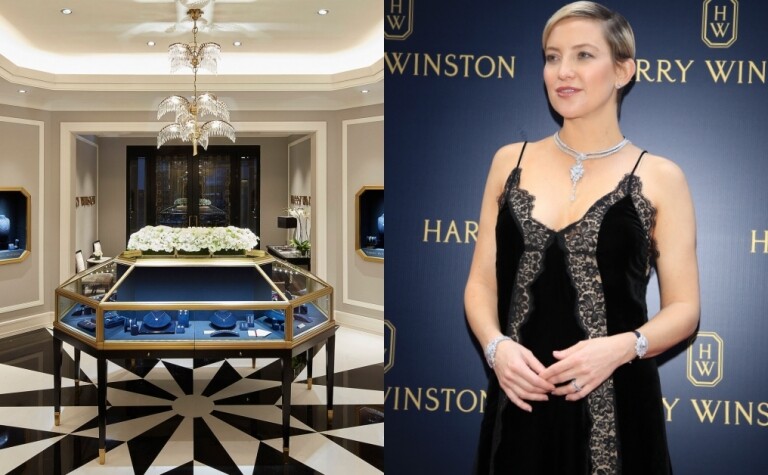 Harry Winston,Kate Hudson,新店開幕,珠寶,腕錶,鑽石項鍊,鑽戒