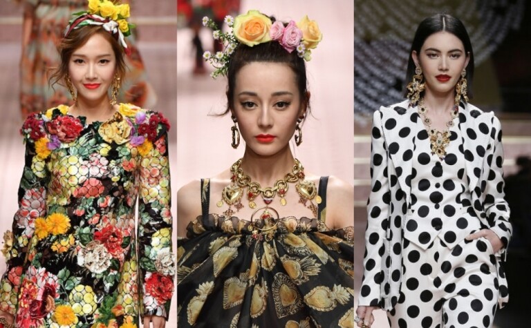 Dolce & Gabbana, Jessica Jung, 迪麗熱巴, 米蘭時裝周, 米蘭時裝週, 鄭秀妍