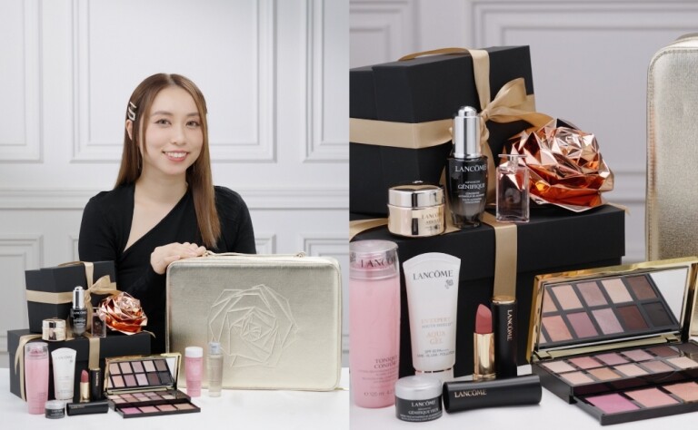 聖誕最佳禮盒｜率先開箱Lancôme聖誕珍藏版閃爍美肌彩妝箱2022！內藏一半貨裝＋至抵優惠套裝推介✨
