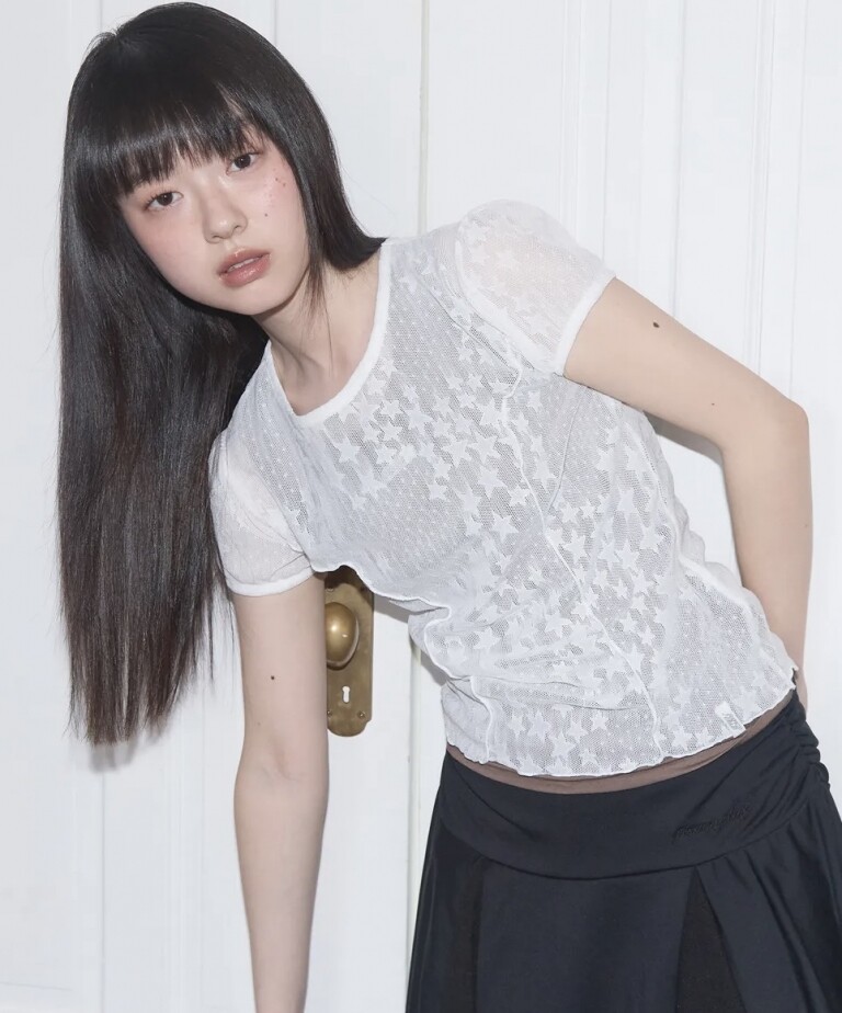 Wave Puff Lace Tee Wave Puff Lace Tee