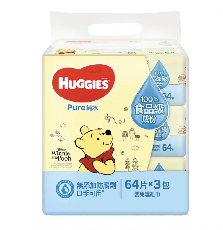 純水嬰兒濕紙巾64片 x 3