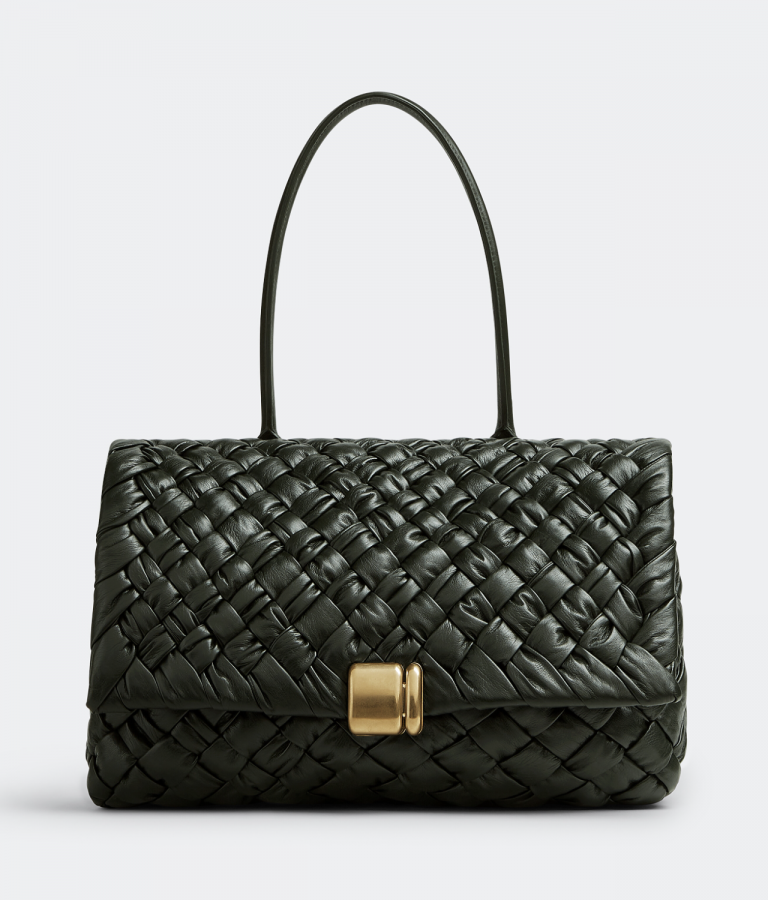 Bottega Veneta深綠色中號Rumple手袋 Bottega Veneta深綠色中號Rumple手袋