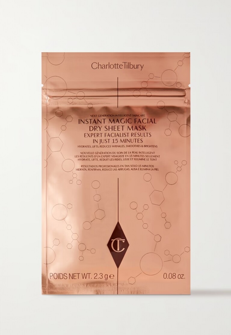 掛耳式面膜推薦：Charlotte Tilbury 瞬間美顏無水面膜 $140/1片