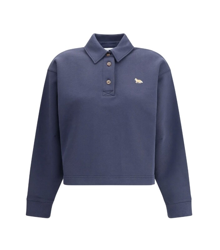 Baby Fox Cropped Polo Sweatshirt Baby Fox Cropped Polo Sweatshirt