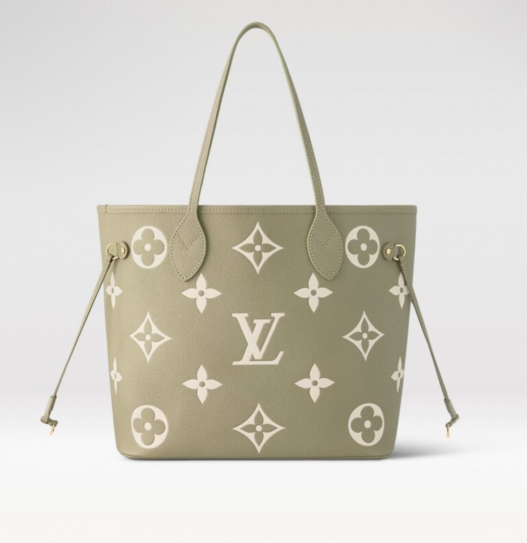 卡其綠色Neverfull MM手袋 卡其綠色Neverfull MM手袋