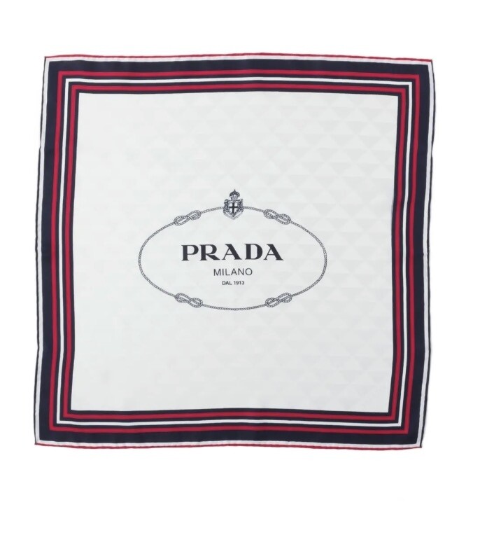 Logo-jacquard twill scarf