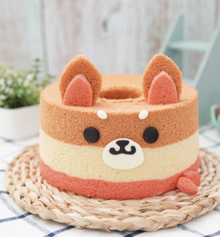 可愛柴犬戚風蛋糕課程