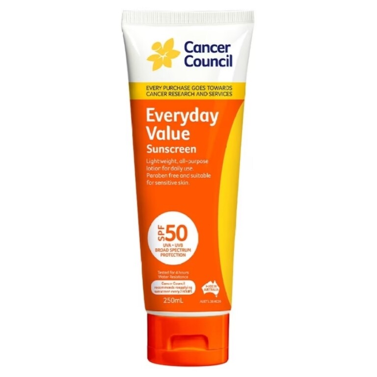 身體防曬推薦：Cancer Council CCA 日常型防曬霜SPF50+