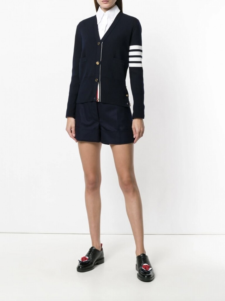 Thom Browne 4-Bar knitted cardigan