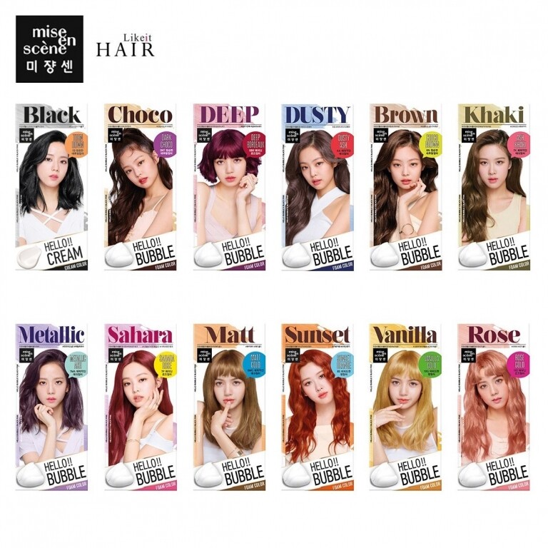 mise en scène HELLO BUBBLE FOAM COLOR 泡沫染髮劑 mise en scène HELLO BUBBLE FOAM COLOR 泡沫染髮劑