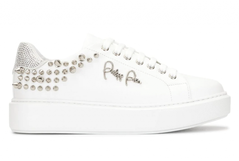 Philipp Plein Stud Embellished Platform Sole Sneakers