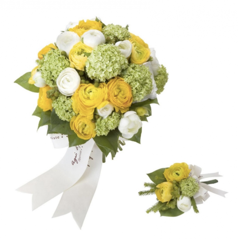 agnès b. FLEURISTEMusette鮮花花球連襟花 agnès b. FLEURISTEMusette鮮花花球連襟花