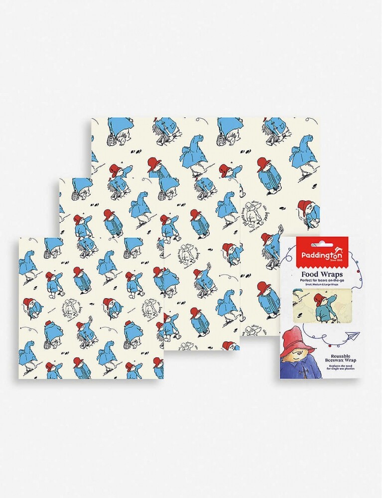 Eddingtons Paddington Bear reusable beeswax wraps set of three
