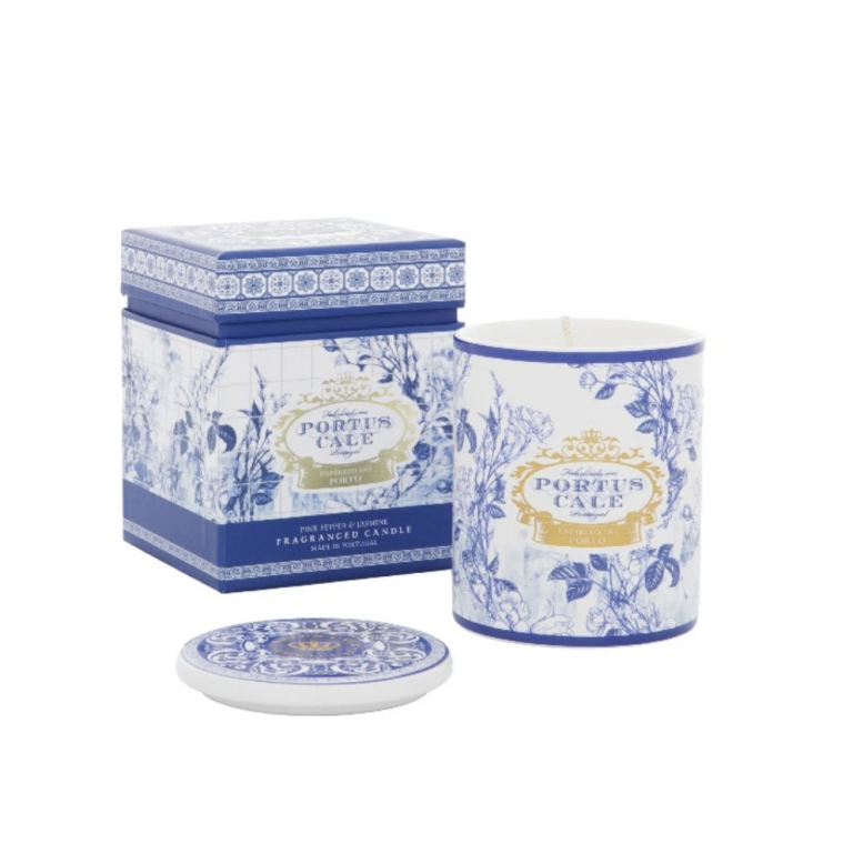Portus Cale 藍彩青瓷香薰蠟燭 金色和藍色 228g Portus Cale 藍彩青瓷香薰蠟燭 金色和藍色 228g