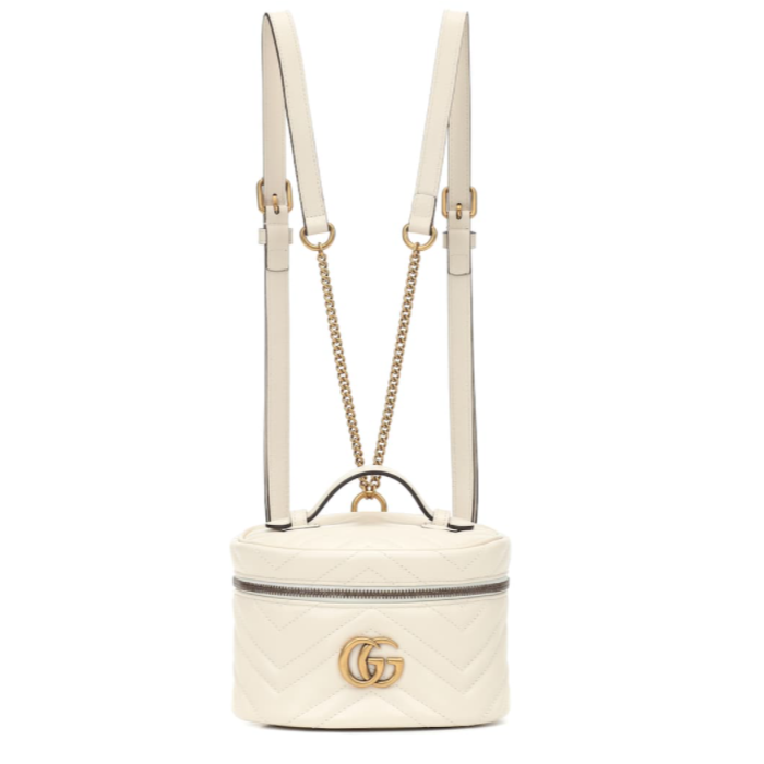 Gucci GG Marmont 白色迷你背囊