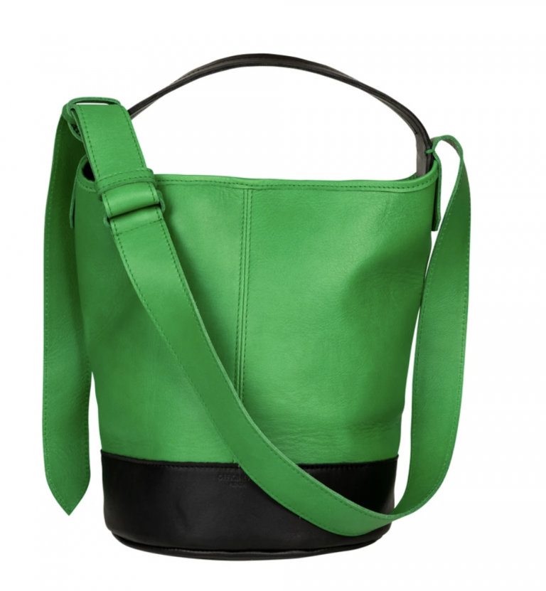 UMA Made By OFFICINE 904 Calfskin Leather Green Bucket Bag