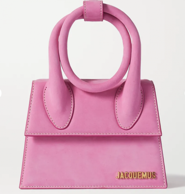 JACQUEMUS Le Chiquito Noeud small nubuck shoulder bag