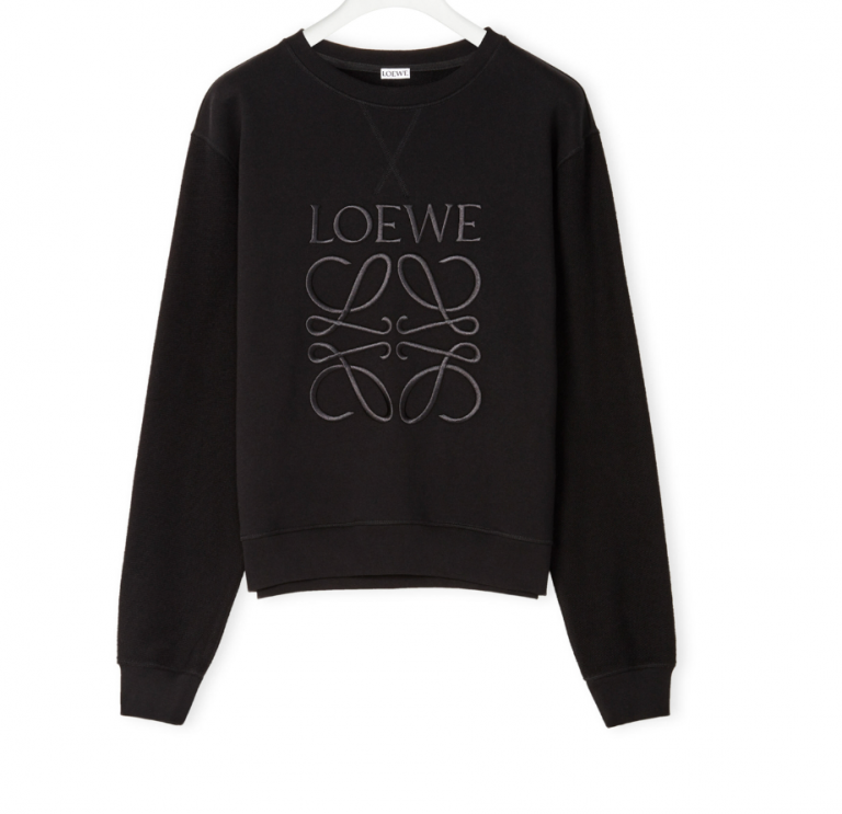 LOEWE Anagram embroidered sweatshirt in cotton LOEWE Anagram embroidered sweatshirt in cotton