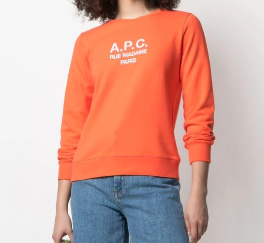 A.P.C. embroidered-logo sweatshirt A.P.C. embroidered-logo sweatshirt