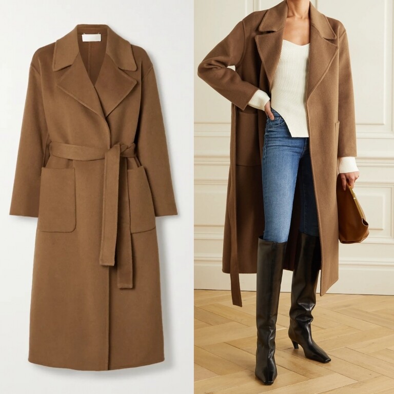 MICHAEL MICHAEL KORS Belted wool-blend felt coat