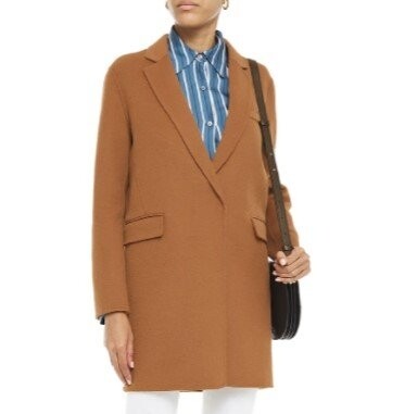 MAJE Wool-blend felt coat
