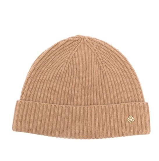 Sandro Paris ribbed logo beanie