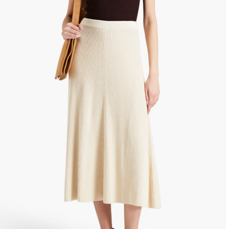 JOSEPH Ribbed cotton midi skirt JOSEPH Ribbed cotton midi skirt