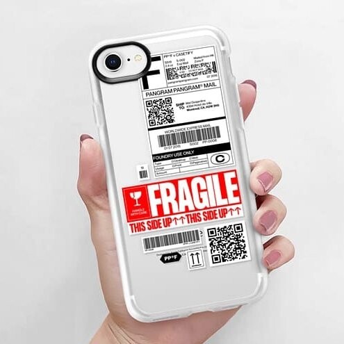 Casetify DHL小心易碎貼手機殼