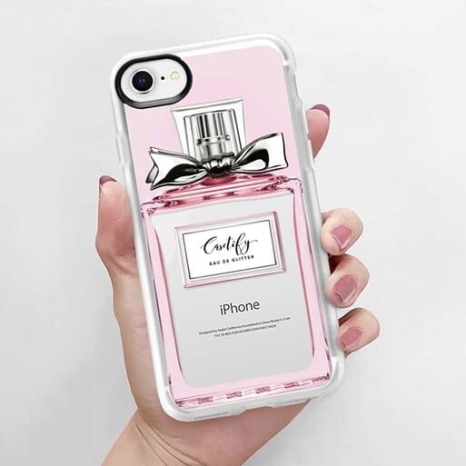 Casetify 粉紅色香水樽手機殼