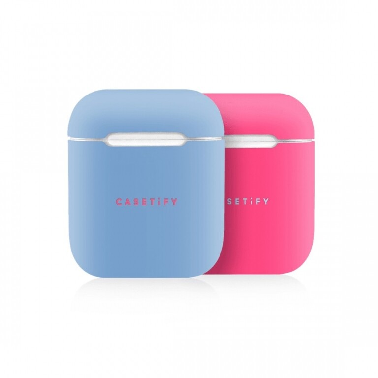 Casetify藍及粉紅色耳機保護套