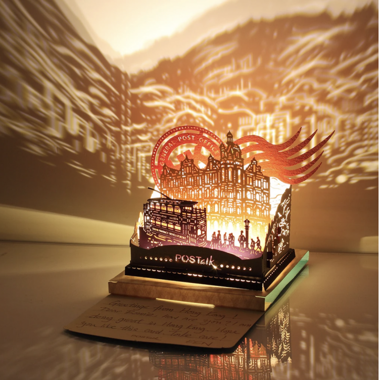 POSTalk LED-light pop card, Hong Kong General Post Office