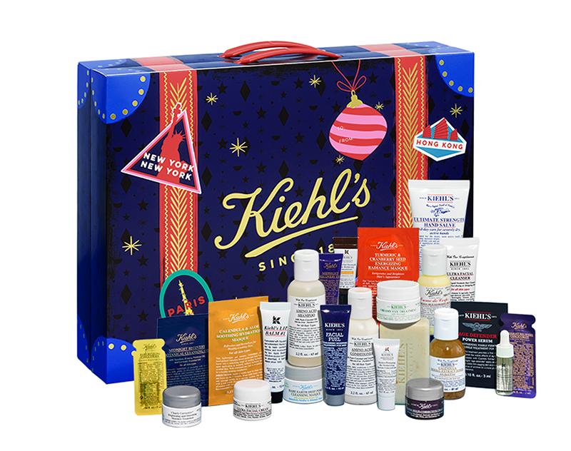 Kiehl's，聖誕倒數月曆，聖誕禮物，禮物，特效保濕乳霜，advent calendar 2018