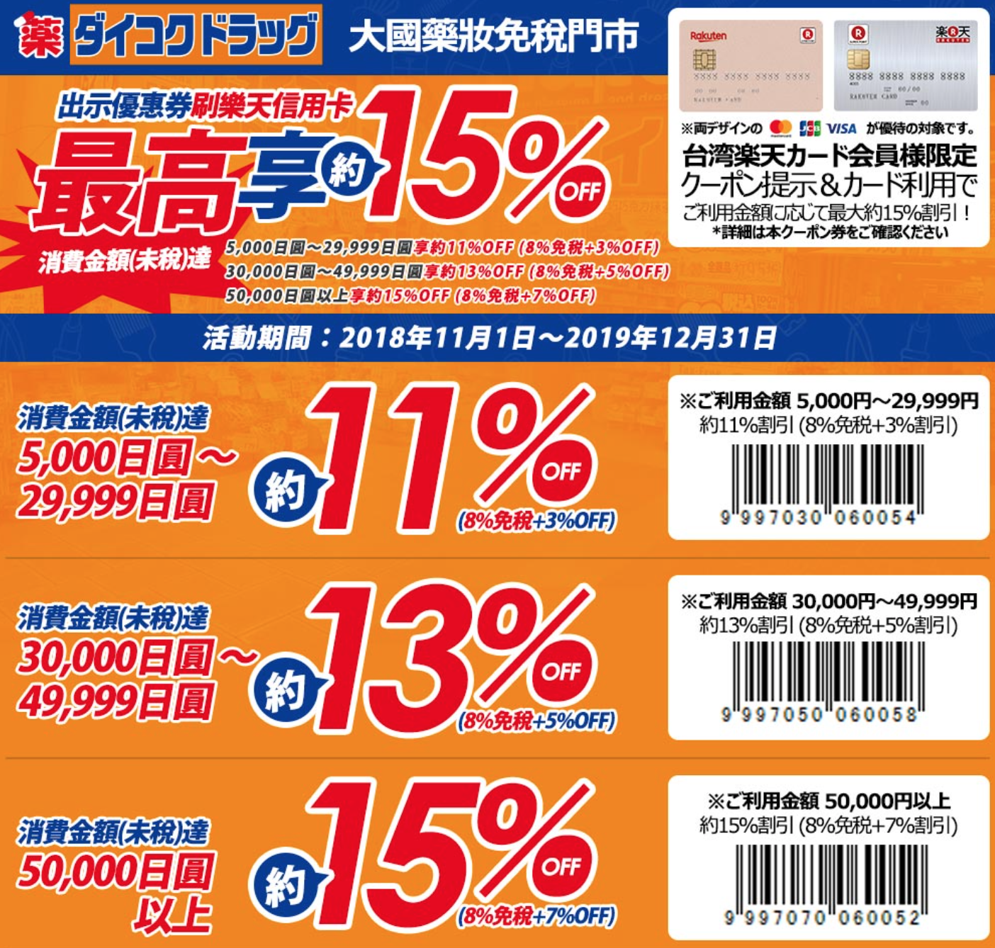 ▲大國藥妝日本藥妝優惠券 ▲大國藥妝日本藥妝優惠券