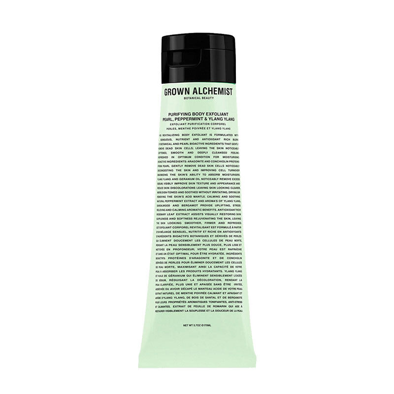 GROWN ALCHEMIST Purifying Body Exfoliant: Pearl, Peppermint, Ylang Ylang $240