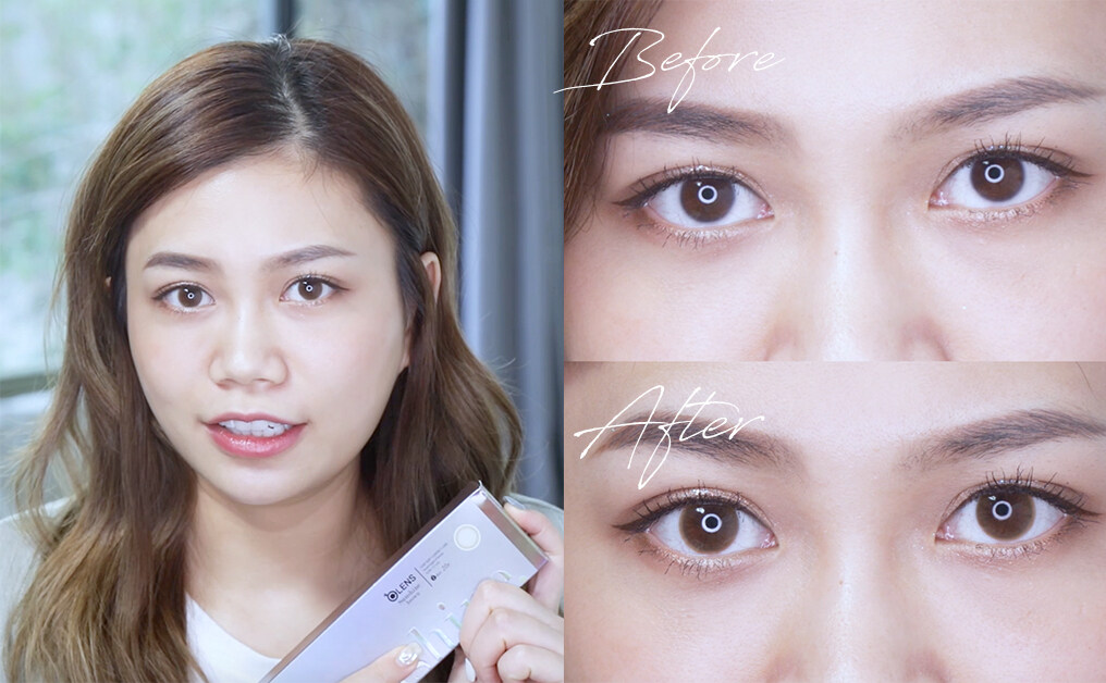 淡妝／素顏適用的隱形眼鏡：Olens Sunshine #Brown