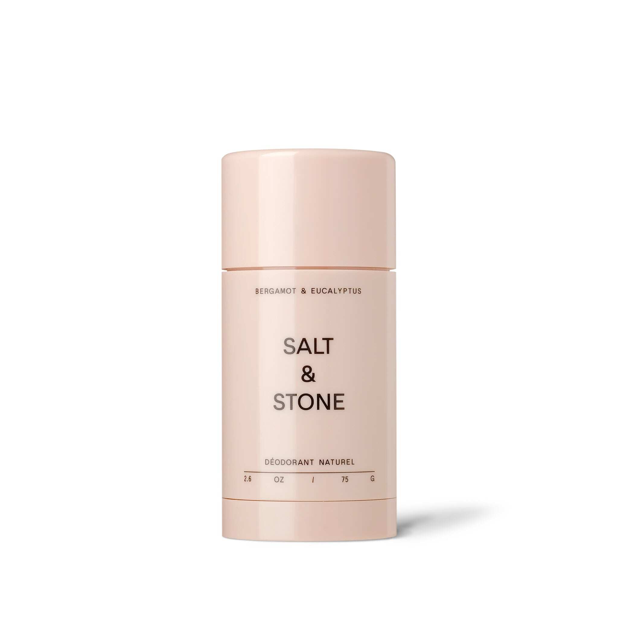 Salt & Stone Formula Nº 2天然體香劑由尤加利和佛手柑精油配製而成，有助於掩蓋腋下的氣味，睡前使用香氣也十分舒緩。