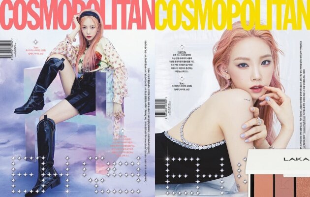 最近太妍登上韓國版Cosmopolitan的封面，她把深色頭髮染成極淺的煙燻粉成為最大亮點，就知道粉色系髮色今季有多火熱了！