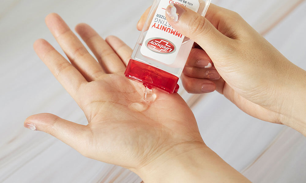 Lifebuoy Immunity Boosting Hand Sanitizer據包裝顯示有95%濃度的Ethyl Alcohol(乙醇)
